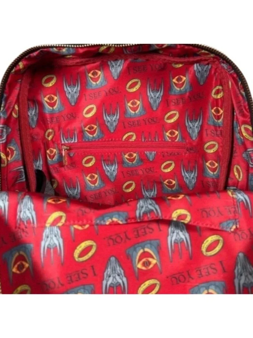 Loungefly Lord of the Rings Sauron Canvas Mini Backpack Ltd Ed Embroidered NWT
